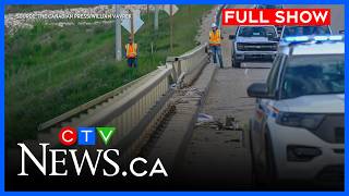 Crane operator killed in crash into river | CTV News Edmonton at Six for June 19, 2026