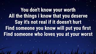 Khalid, Disclosure-Know your worth (lyrics)