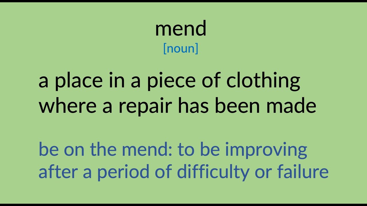 Is Mend A Noun