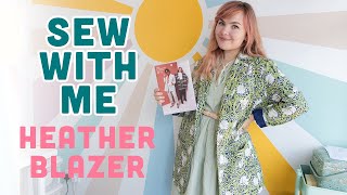 SEW WITH ME FRIDAY PATTERN COMPANY HEATHER BLAZER IN WILLIAM MORRIS PRINT