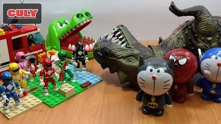 siêu nhân Khủng long bạo chúa cá sấu cắn tay nobita doremon người nhện đồ chơi trẻ em toys kids