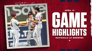 Nationals vs. Brewers Game Highlights (4/12/26) | MLB Highlights
