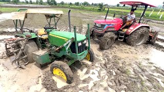 John Deere 5310 Stuck in Mud Badly Pulling by Mahindra Arjun NOVO 605 4wd tractor by Pramod`s Life 1,545,240 views 10 months ago 12 minutes, 19 seconds
