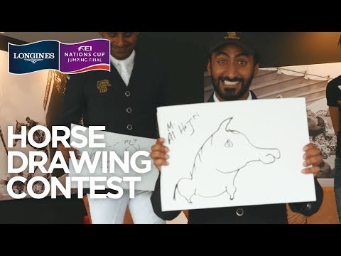 funny-horse-drawing-challenge---longines-fei-nations-cup™-jumping-final---barcelona