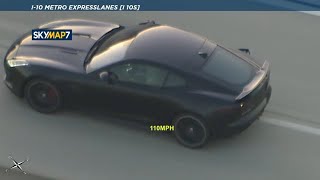 CHASE: Wild high-speed chase of stolen Jaguar through LA freeways screenshot 4