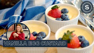 How to Make Vanilla Custard - Creamy Vanilla Egg Custard