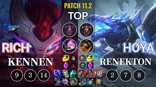 DYN Rich Kennen vs Hoya Renekton Top - KR Patch 11.2