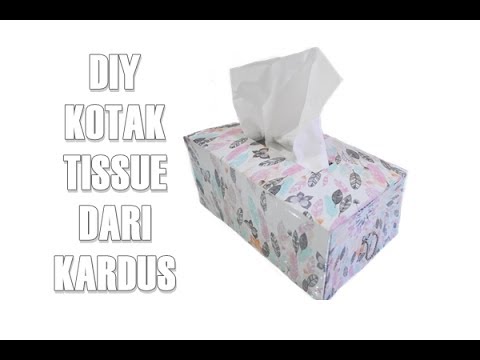  DIY  Kotak  Tissue dari  kardus YouTube