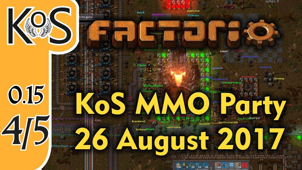 Factorio MMO 1 Year Channelversay Party - 4of5 - 26 Aug 2017  - Achievements - Multiplayer (v 0.15)