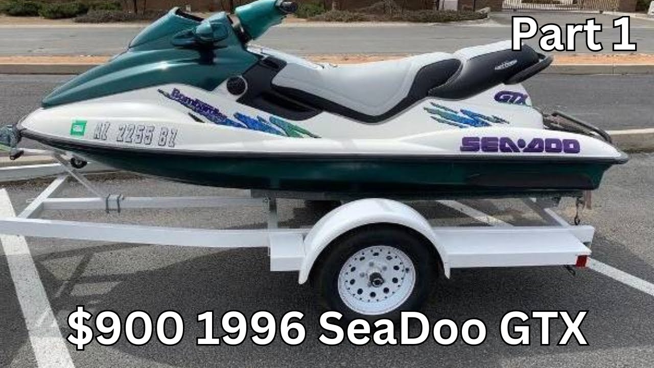 $900 1996 Seadoo GTX Rotax Engine 787 - YouTube