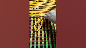 How to weave a string doormat