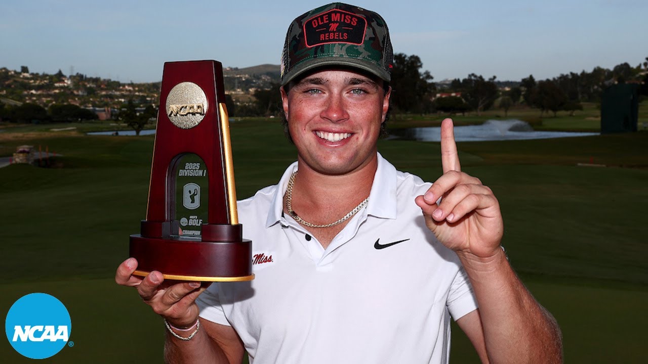 Ole Miss' Michael La Sasso wins 2025 NCAA men's golf individual title