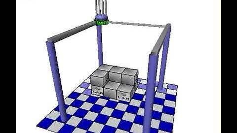 A 3 degrees-of-freedom cartesian manipulator.