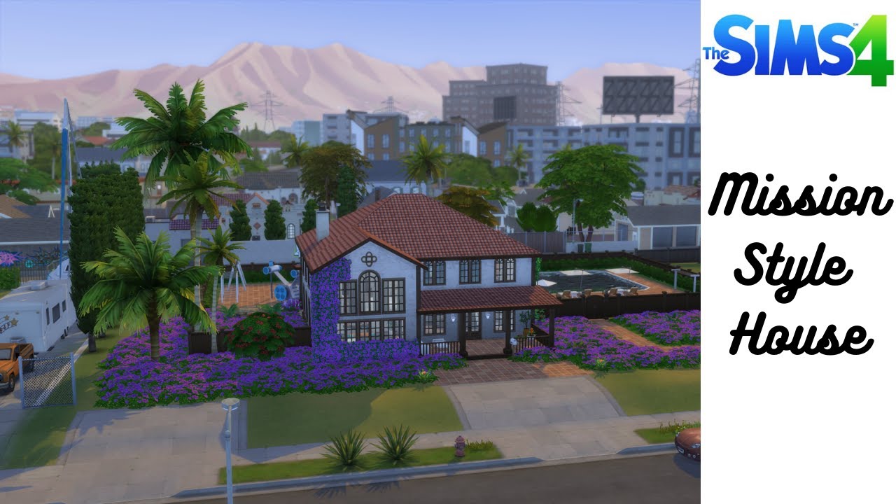 The Sims 4 // Mission Style House // Speed Build - YouTube