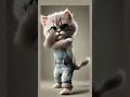 Overalls cool cat #cat #petdance #dancingpet #cute #dancingcat #catlover
