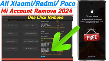 ALL Xiaomi - Redmi - Poco Mi Account Remove | Mi Account Unlock Tool | Mi Account Bypass