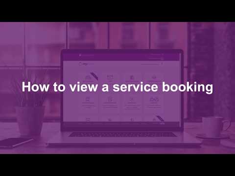 How to view a service booking - MyPlace Provider Portal tutorial