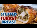 Stuffed Rolled Turkey Breast Recipe - Turkey Roulade With Sausage Stuffing