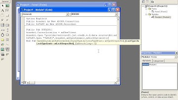 Cara Koneksi Visual Basic 6  VB6 dengan Data Base Access