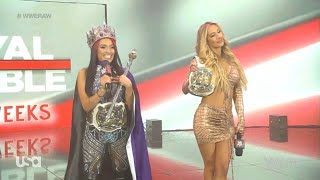Queen Zelina & Carmella Entrance Promo - Raw January 17, 2022