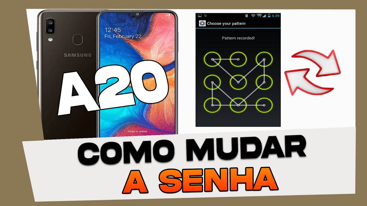 Como Mudar a Senha do Samsung Galaxy A20 - YouTube