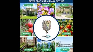 PESTEZE® Owl Bird Repellent with Bell [Holographic & Humane Protection] screenshot 5
