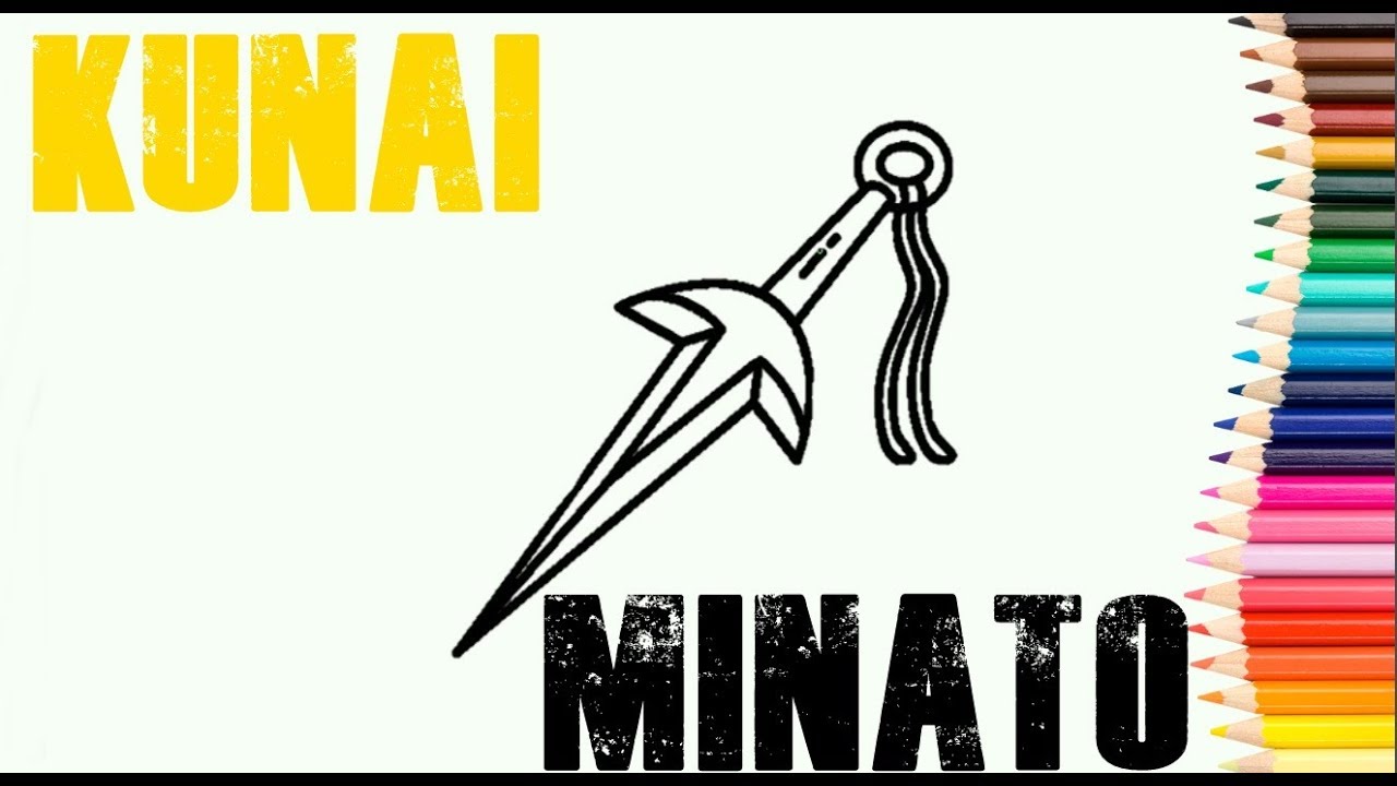 COMO DESENHAR KUNAI NINJA COM MINATO - PASSO A PASSO #ANIME 