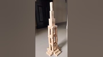 Making of Eiffel Tower|Jenga blocks#jengagame