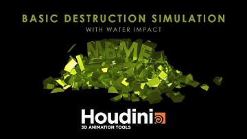 Houdini 16 Basic destruction simulation with water impact (Live tutorial)
