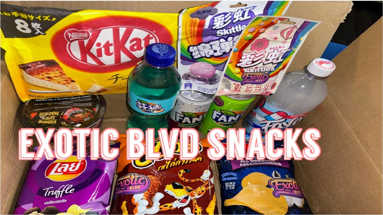Trying Exotic Snacks Exotic Blvd Snacks Korean Snacks YouTube