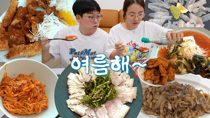 [Somen-Pyeon] Let's eat only delicious food because it's hot🥵 Mukbang Vlog (Cold pork, bibim nood...
