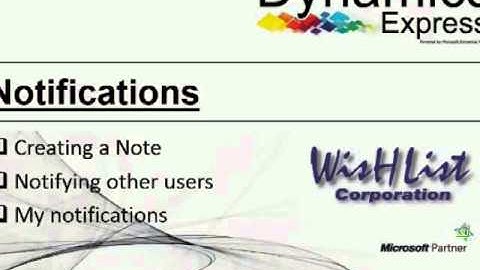 Dynamics Express Notifications (s)