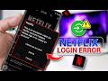 How To Fix Netflix Sign In Problem on Android Phone | Netflix Login Error Android Fix
