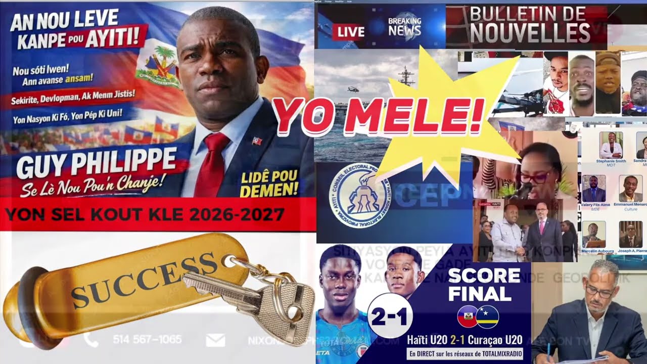 BWAMARE! Jacques Ader debake MET PYE ATE/PEP DEKLARE Guy Philippe YON SEL KOU KLE/HAITI FEL ANKO