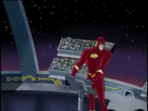 Liga da Justiça - Flash dizendo umas palavras