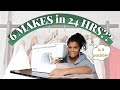 Sewing 6 garments in 24 hours?