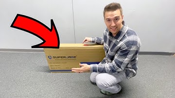 SUPERJARE L Shaped Desk with Power Outlets, Computer Desk with Drawer, Rustic Brown - Review