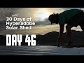 Installing Metal Roof on our Hyperadobe Solar Shed