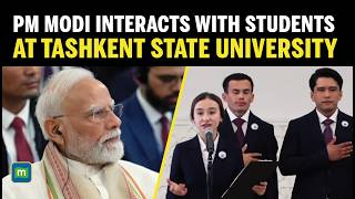 PM Modi Interacts with Students at Mahatma Gandhi Centre at Tashkent State University | India