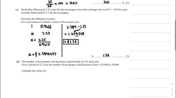 IGCSE EXTENDED Mathematics 2019 MAY/JUNE Paper 4 Variant 2 Question 1