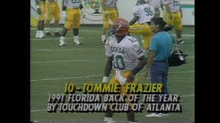 1992 Florida vs Georgia High School All-star game; first quarter; Tommie Frazier