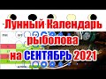 Календарь Рыбака на Сентябрь 2021 Лунный Календарь Рыболова на Сентябрь Какая рыба клюет в Сентябре