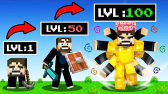 Evolving  To MAX LEVEL in Minecraft