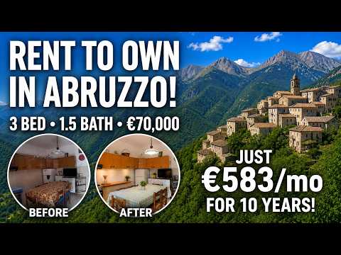 The Easiest Way to Own a Home in Italy! 🇮🇹 €70,000 Rent-to-Own Townhouse in Abruzzo!