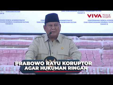 Urging Them to Come Clean, Prabowo Makes an Offer to Corruptors