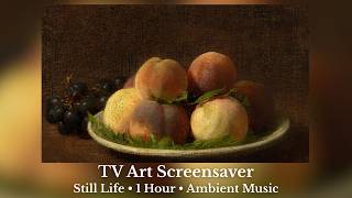 1 Hour Ambient Music for Studying & Sleep | Vintage Fruit Still Life Wall Art screenshot 3