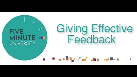 Lesson 9 Giving Effective Feedback