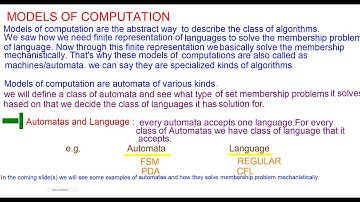 Theory Of Computation 2 : Introduction to Model Of Computations