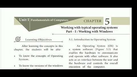 11th cs ch 5 Working with typical operating system part 1