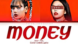 [KARAOKE] LISA - MONEY (2 members ver.) (Color Coded Lyrics)